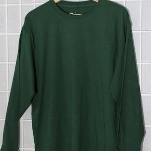 Men’s DK GREEN cotton long sleeve top MHA23